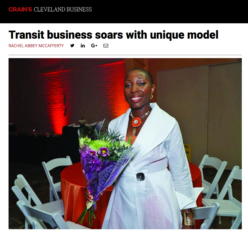 Crain's Cleveland Business: Transit business soars with unique model