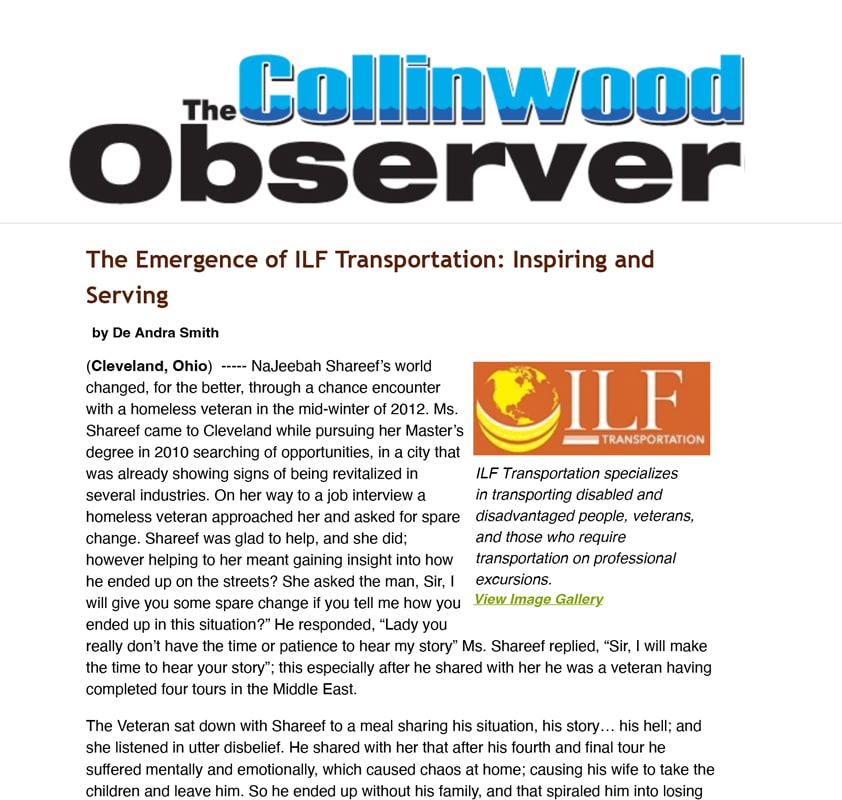 The Collinwood Observer: The Emergence of ILF Transportation
